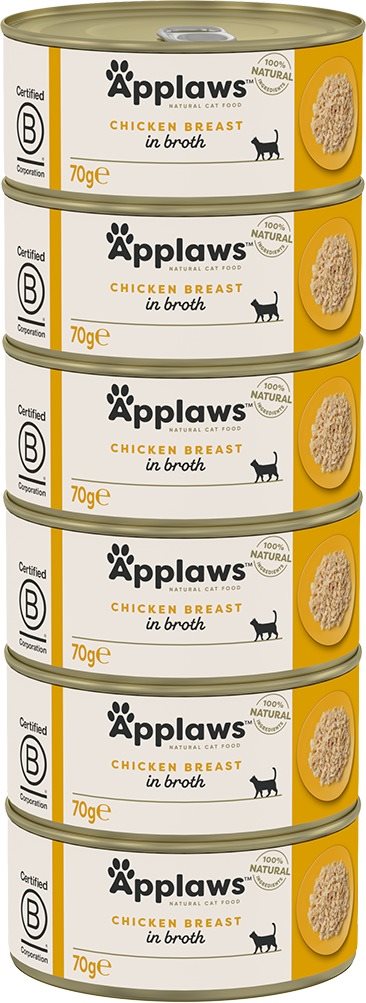 Applaws konzerva Kuracie prsia 6× 70 g Konzerva pre mačky