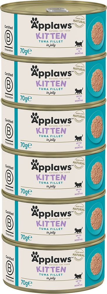 Applaws konzerva Kitten pre mačiatka Tuniak 6× 70 g Konzerva pre...