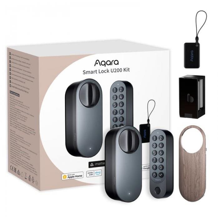 AQARA Smart Lock U200 Kit (EL-D02D), čierny Smart zámok