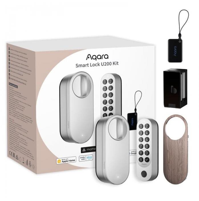AQARA Smart Lock U200 Kit (EL-D02DS), silber Smartes Schloss
