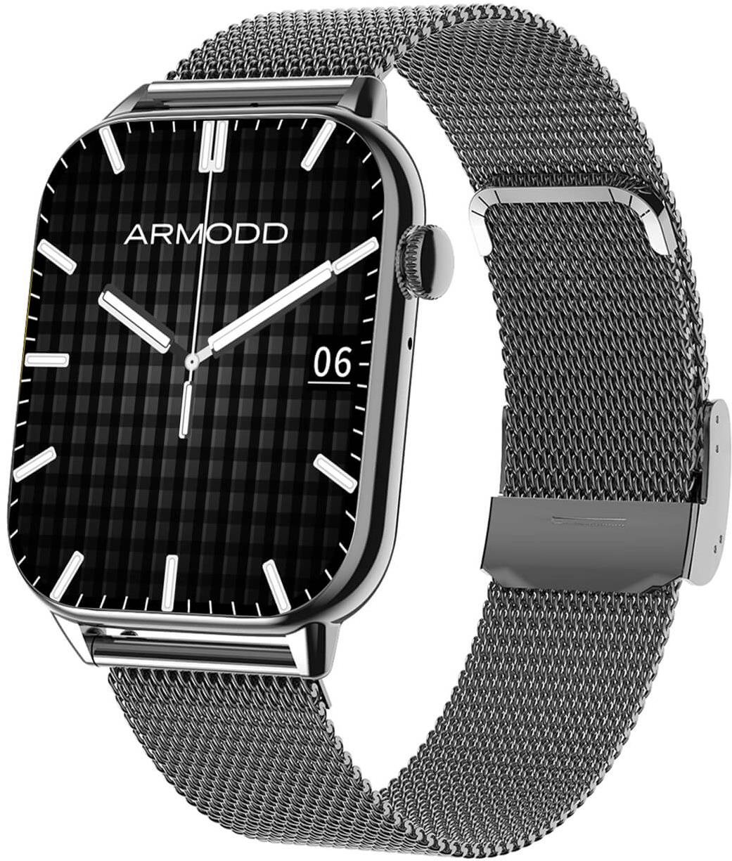 ARMODD Prime čierna, kovový + silikónový remienok Smart hodinky