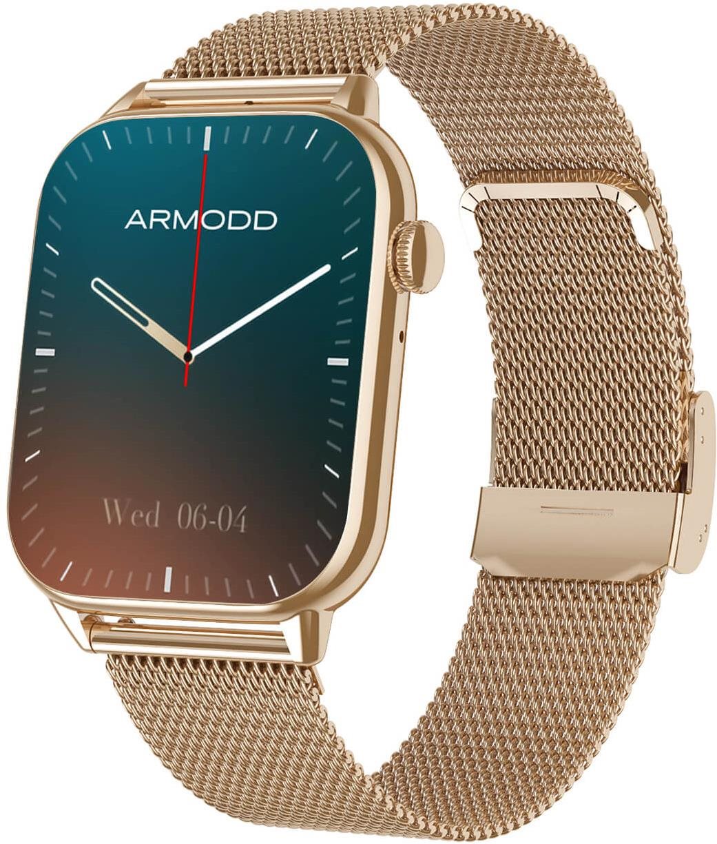 ARMODD Prime rose gold, kovový + silikónový remienok Smart hodinky