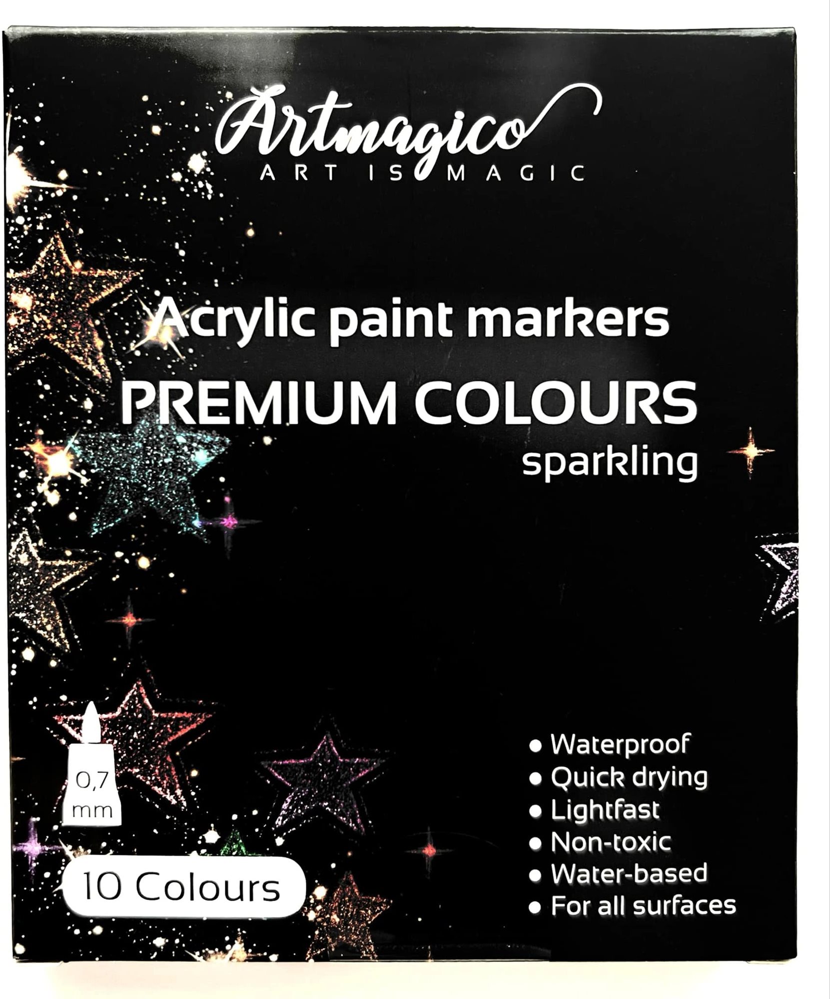 Artmagico Akrylový popisovač s extra jemným hrotom trblietavé...