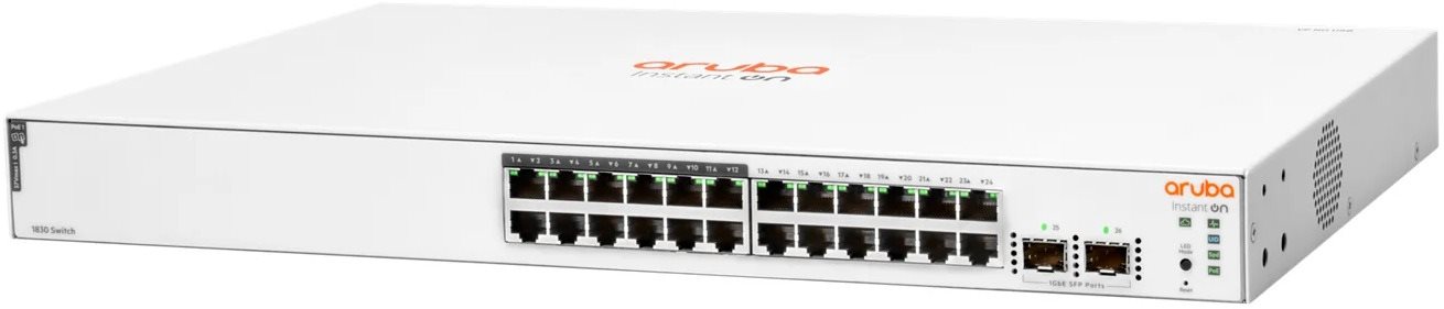 HPE Aruba Instant On 1830 24 G 2SFP 195 W Switch Switch