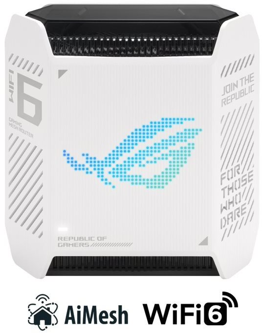 ASUS ROG Rapture GT6 (1-pack, White) WiFi rendszer