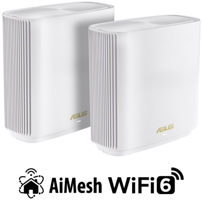 ASUS ZenWiFi XT8 v2 (2-pack, White) WiFi systém
