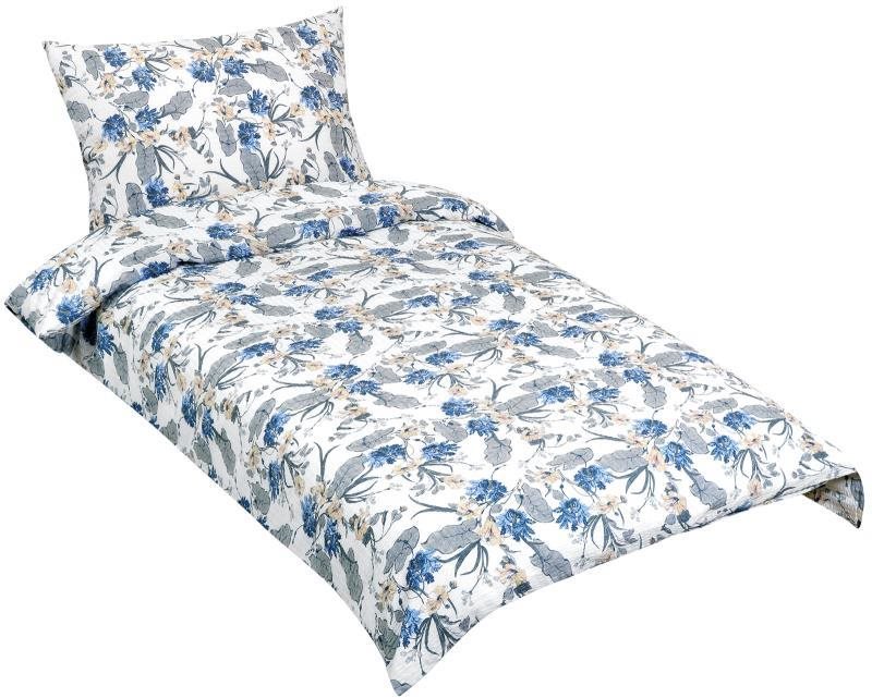 Bellatex modrý kvet, 140 × 200, 70 × 90 Obliečky
