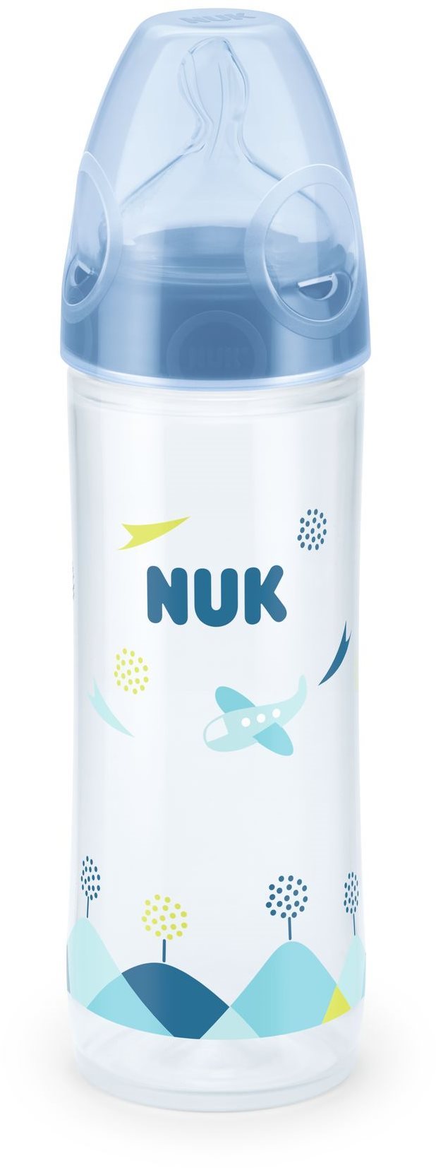 NUK dojčenská fľaša Love, 250 ml – modrá Dojčenská fľaša
