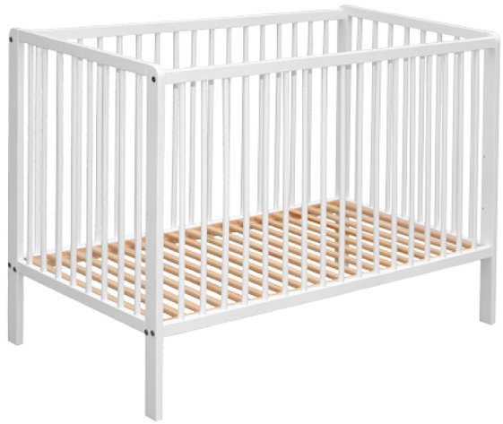 COSING Bükkfa kiságy 120×60 cm - fehér Babaágy
