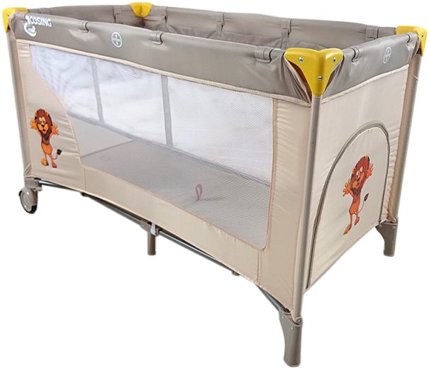 COSING ADAM s polohovaním – Lion Beige Cestovná postieľka