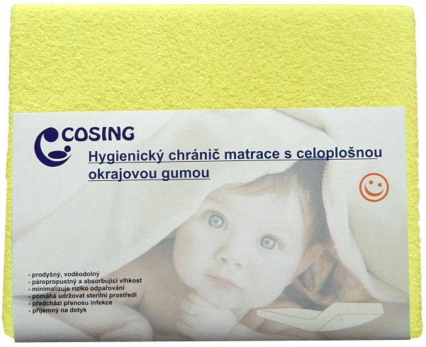 COSING Hygienický chránič s membránou 120 × 60 cm – žltý Chránič...