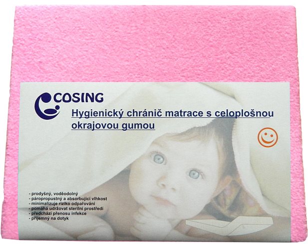 COSING Hygienický chránič s membránou 120 × 60 cm – ružový Chránič...
