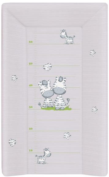 Ceba Baby Podložka měkká 80 cm trojhranná – Zebra šedá Přebalovací...