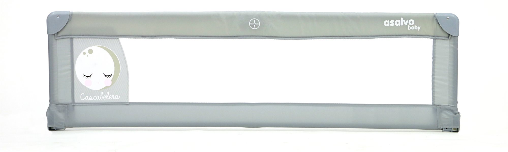ASALVO Zábrana k posteli 150 cm moon grey Detská zábrana