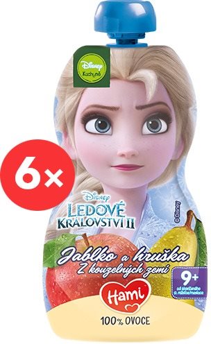 Hami Disney Frozen Elsa - Jablko a Hruška 6× 110 g Příkrm