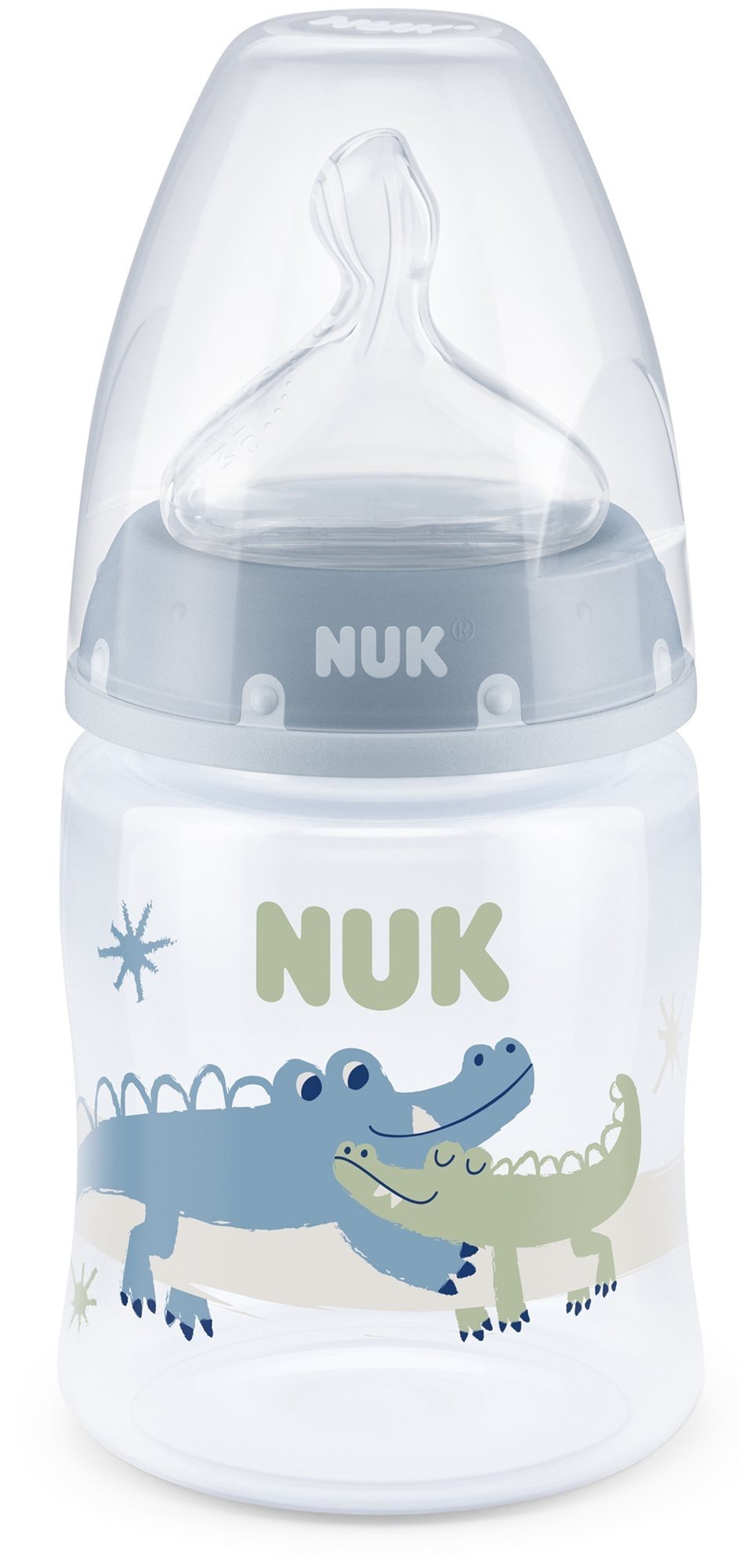 NUK FC+ fľaša s kontrolou teploty 150 ml modrá Dojčenská fľaša