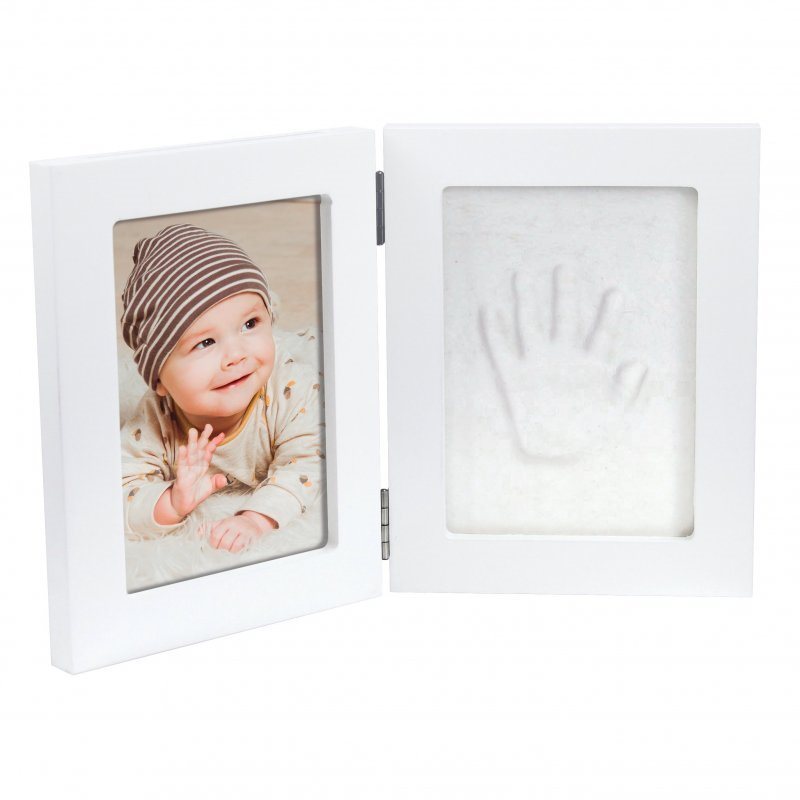 Happy Hands Double frame White Small Sada na odtlačky