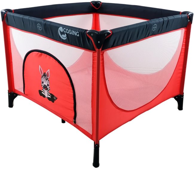 COSING Cestovná ohrádka EMA – Zebra Red Cestovná postieľka