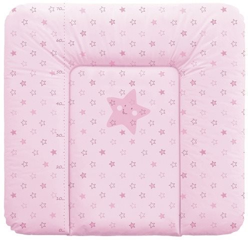 CEBA Baby Podložka 75 × 72 cm - Hvězda růžová Přebalovací podložka