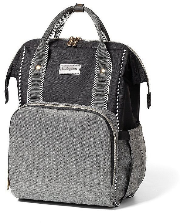 BabyOno Oslo Style šedá+ podložka Prebaľovacia taška na kočík