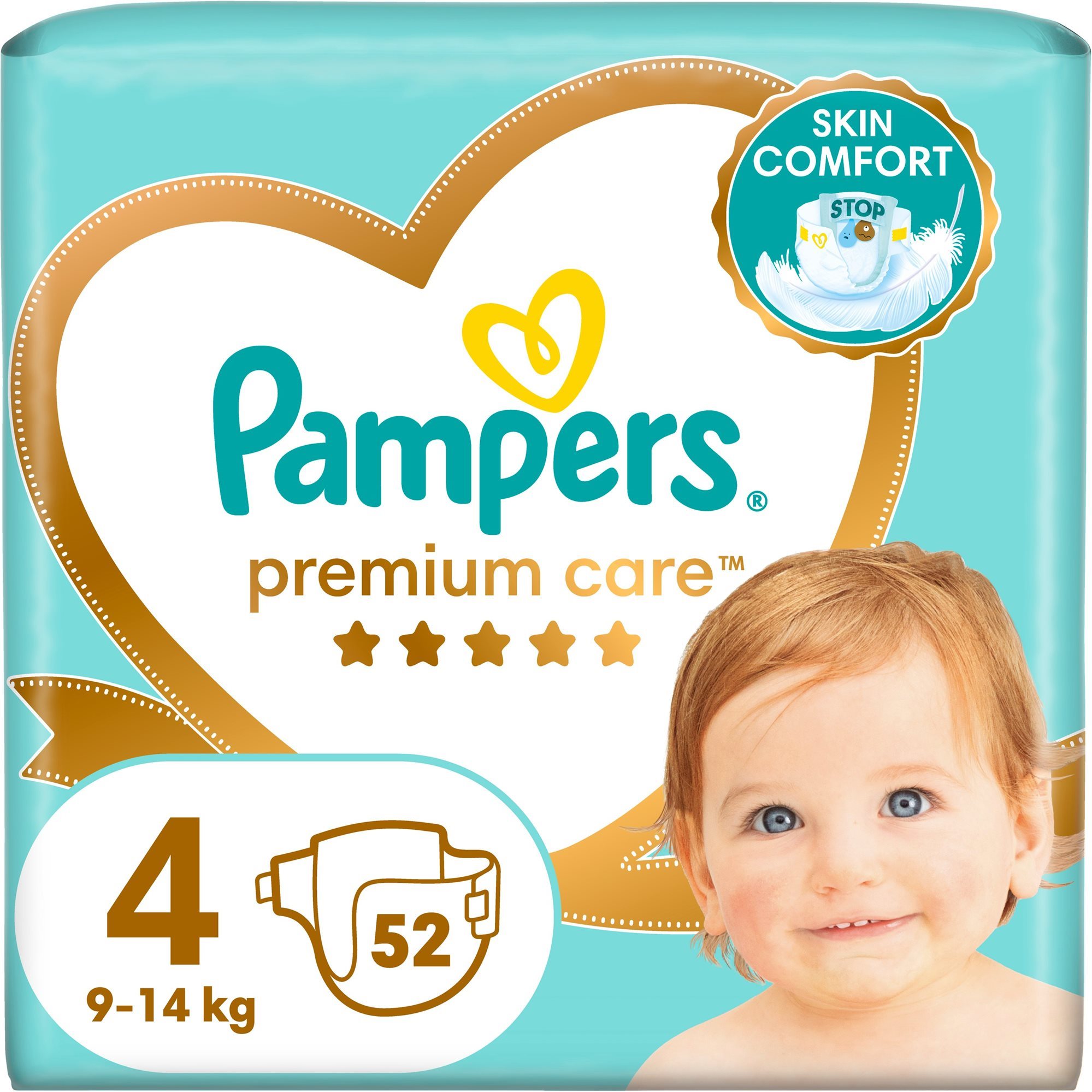 PAMPERS Premium Care vel. 4 (52 ks) Jednorázové pleny
