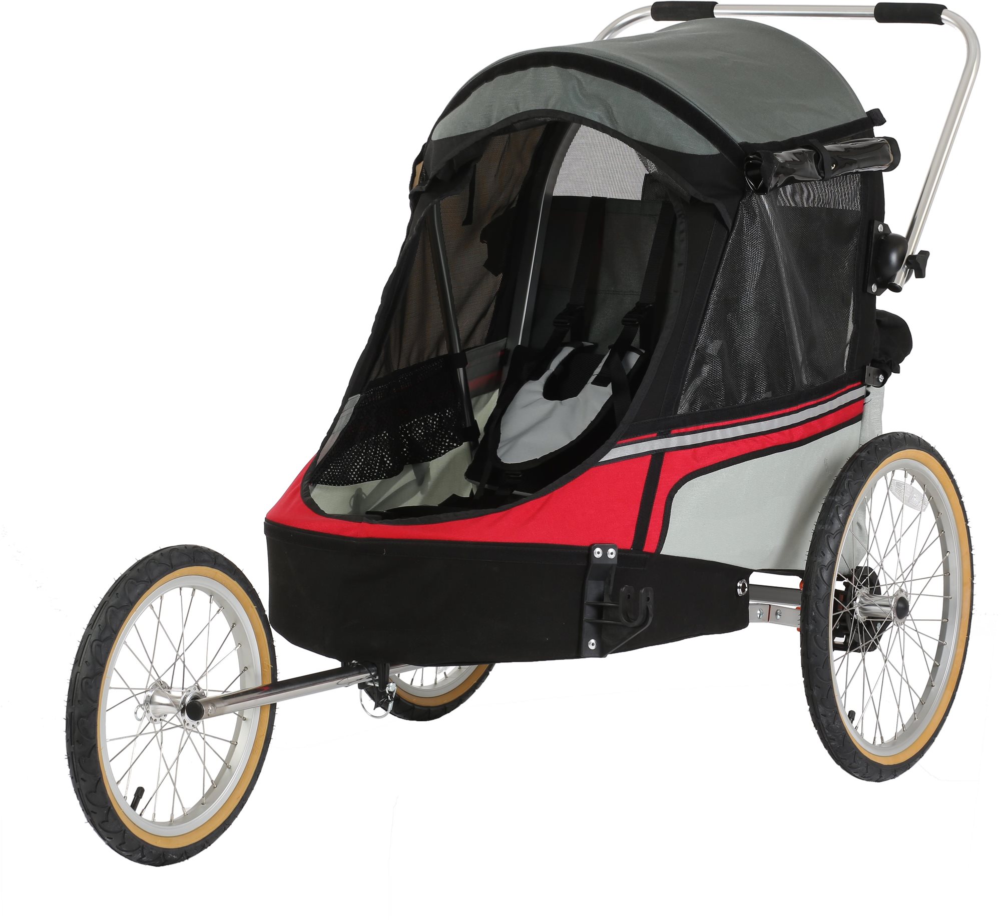 WIKE SOFTIE 3 v 1 Red Detský vozík za bicykel