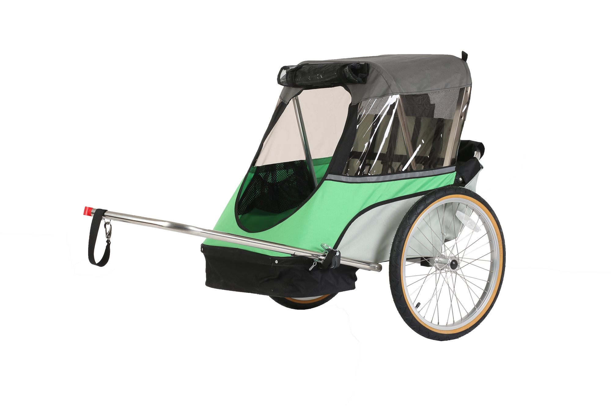 WIKE JUNIOR Vozík Green Detský vozík za bicykel