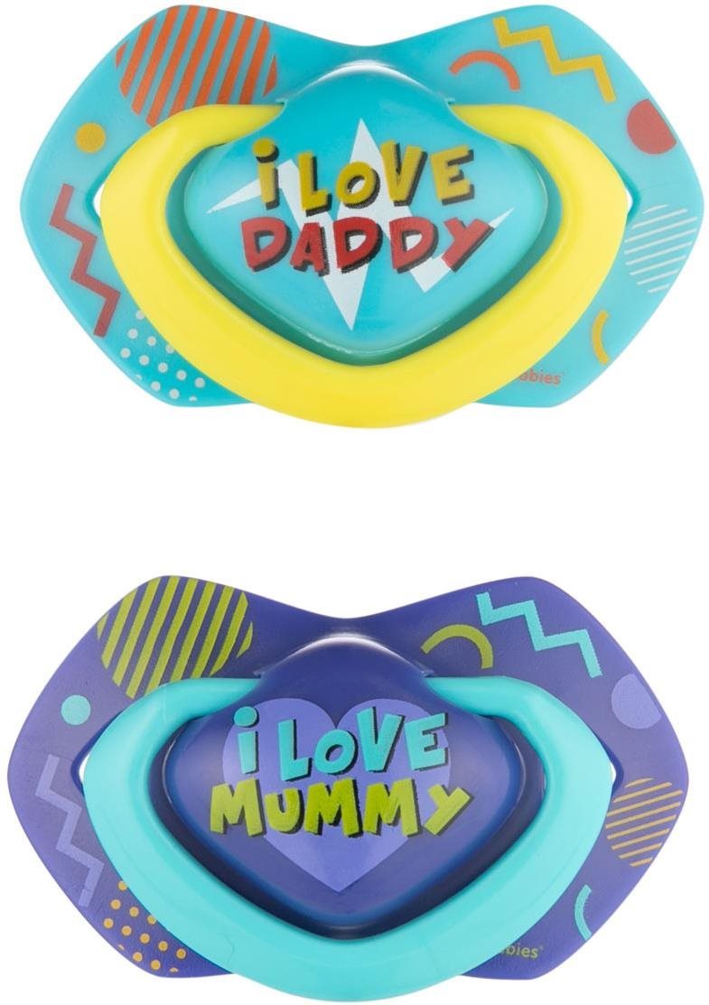 Canpol babies NEON LOVE, 6 – 18 mes., 2 ks, modrý Cumlík
