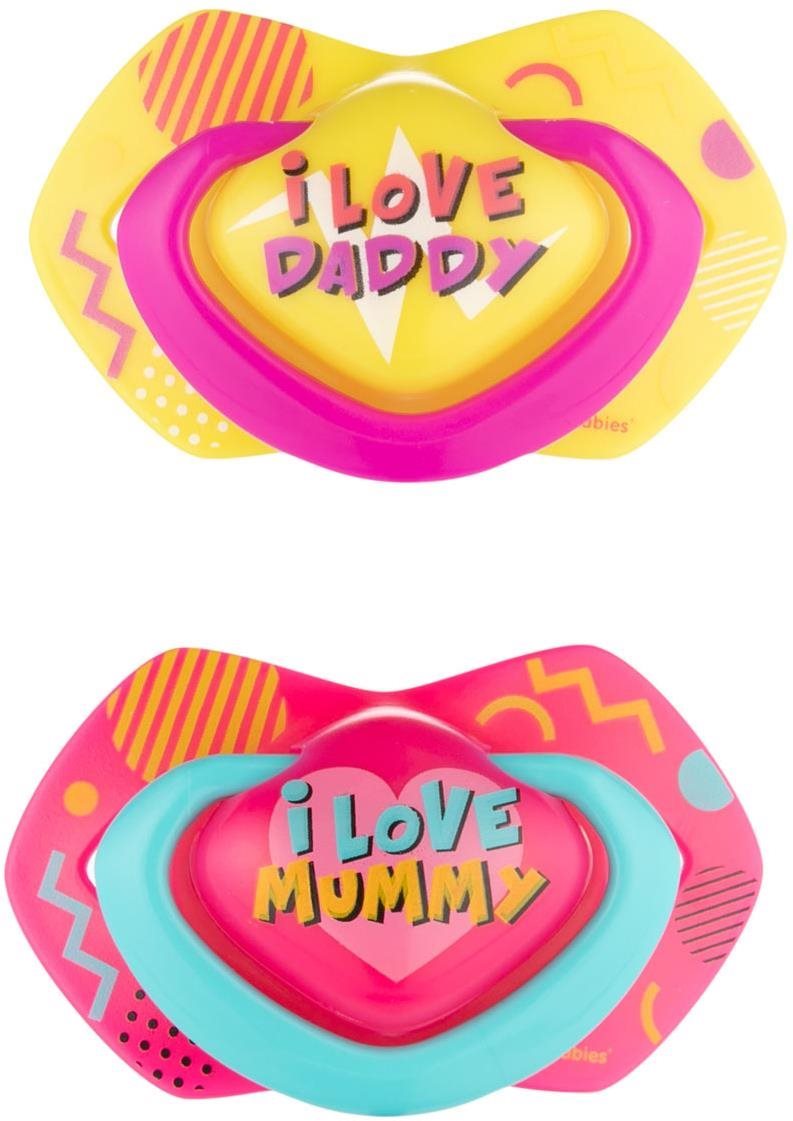 Canpol babies NEON LOVE, 18 mes.+, 2 ks, ružový Cumlík