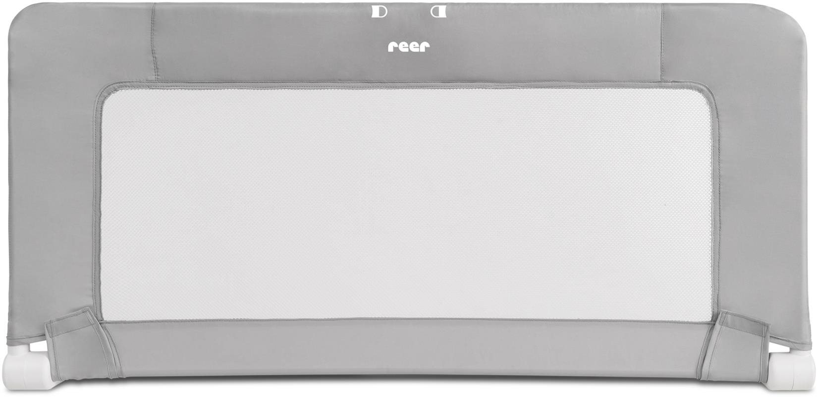 REER Zábrana na posteľ 150 cm grey/white Detská zábrana