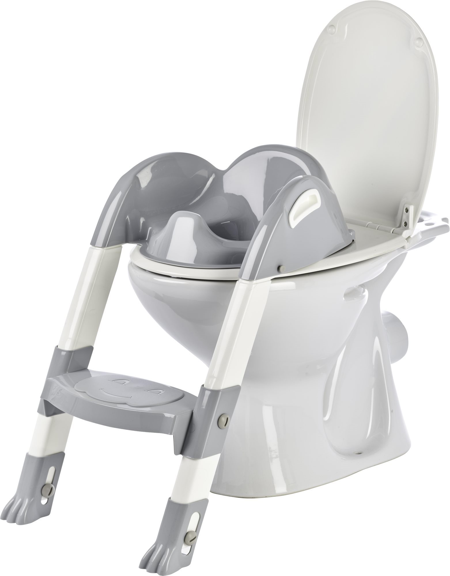 THERMOBABY Stolička na WC Kiddyloo Grey Charm Sedadlo na WC
