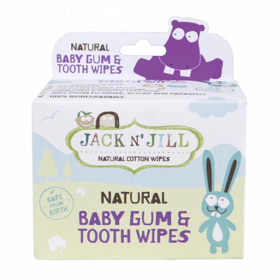 Jack N' Jill nedves törlőkendők ínyre és fogakra 25 db Popsitörlő