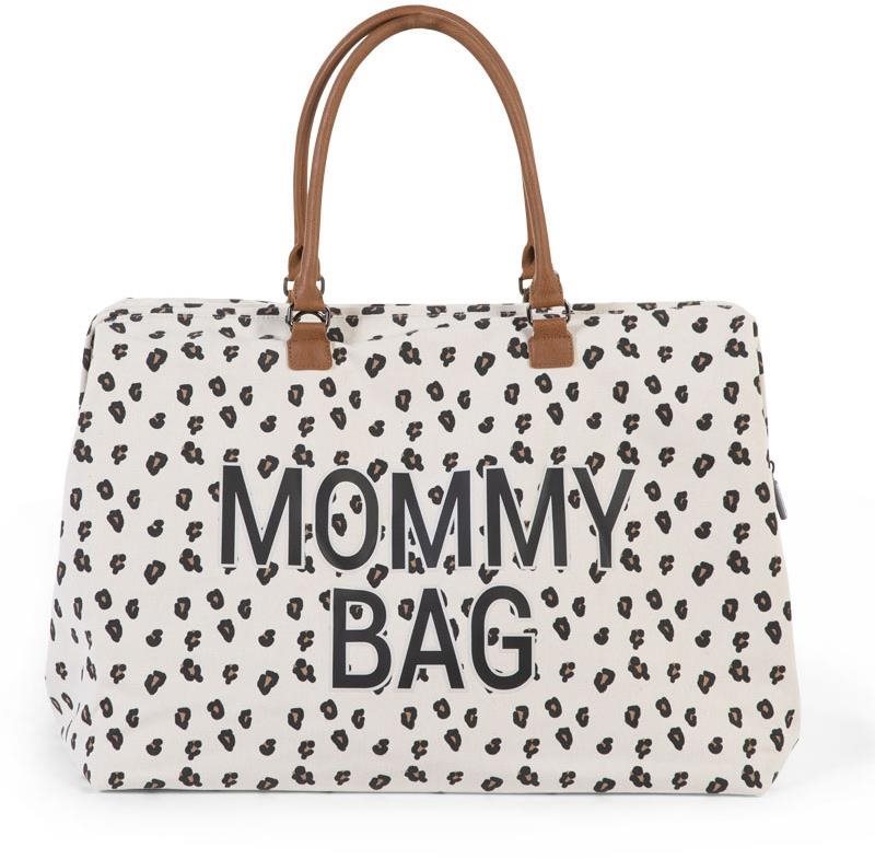 CHILDHOME Mommy Bag Canvas Leopard Prebaľovacia taška na kočík