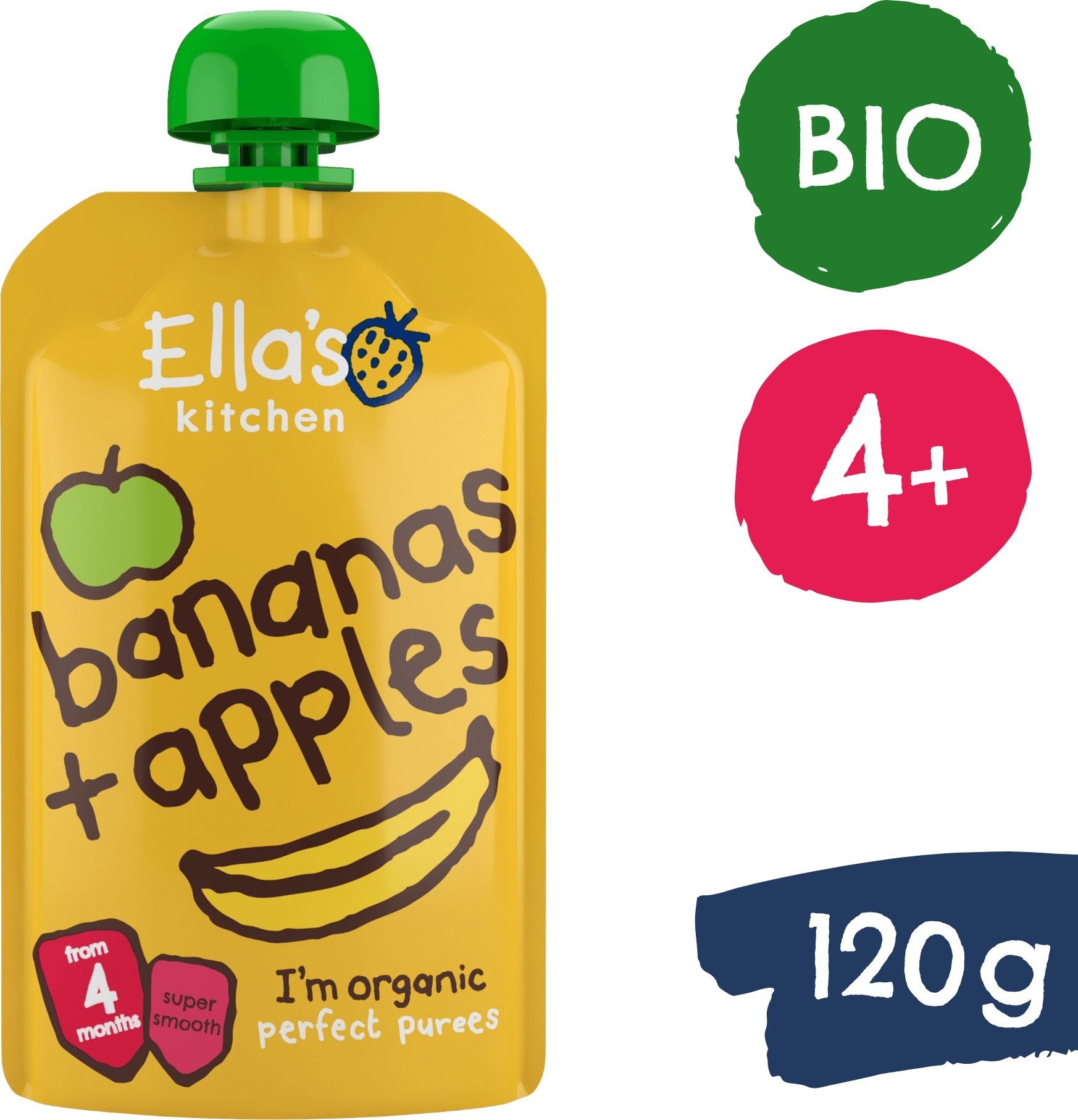 Ella's Kitchen BIO Jablko a banán (120 g) Kapsička pro děti