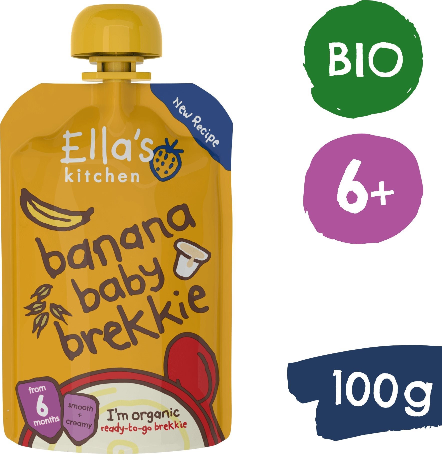 Ella's Kitchen BIO Snídaně banán a jogurt (100 g) Kapsička pro děti