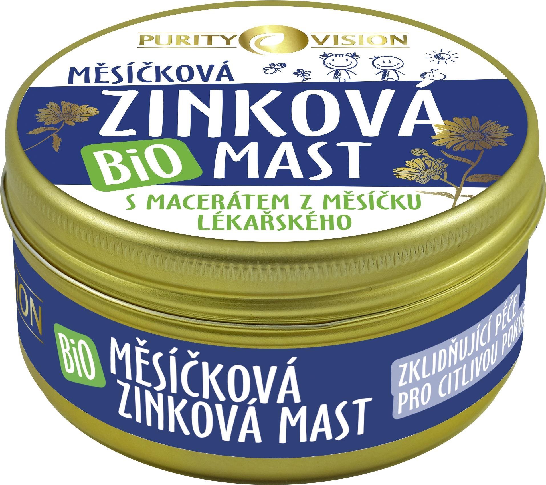 PURITY VISION Bio Nechtíková Zinková masť, 70 ml Masť