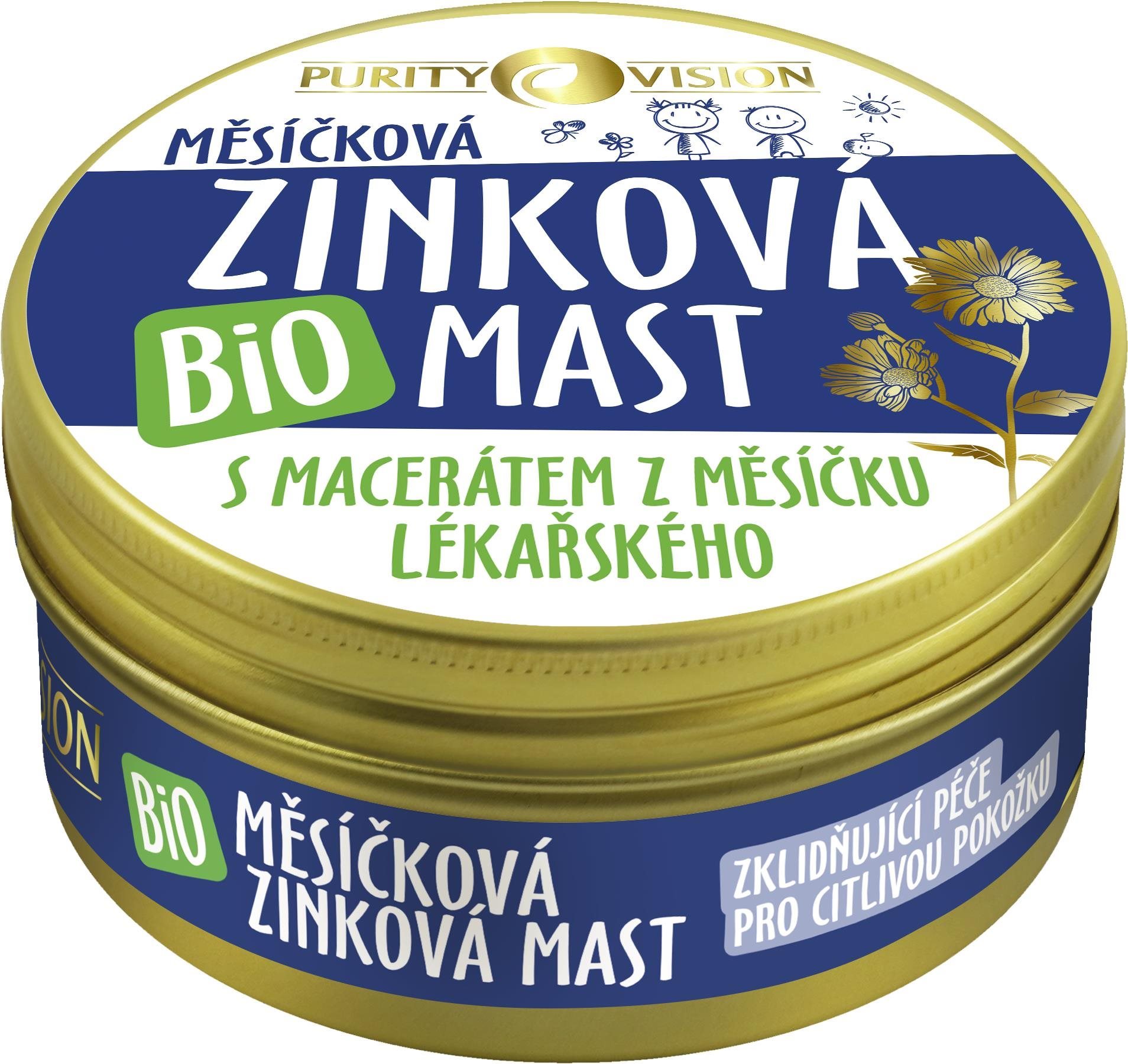 PURITY VISION Bio Měsíčková Zinková mast 150 ml Mast