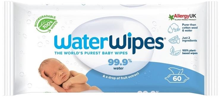 Waterwipes 100 % BIO odbúrateľné obrúsky 60 ks Detské vlhčené obrúsky