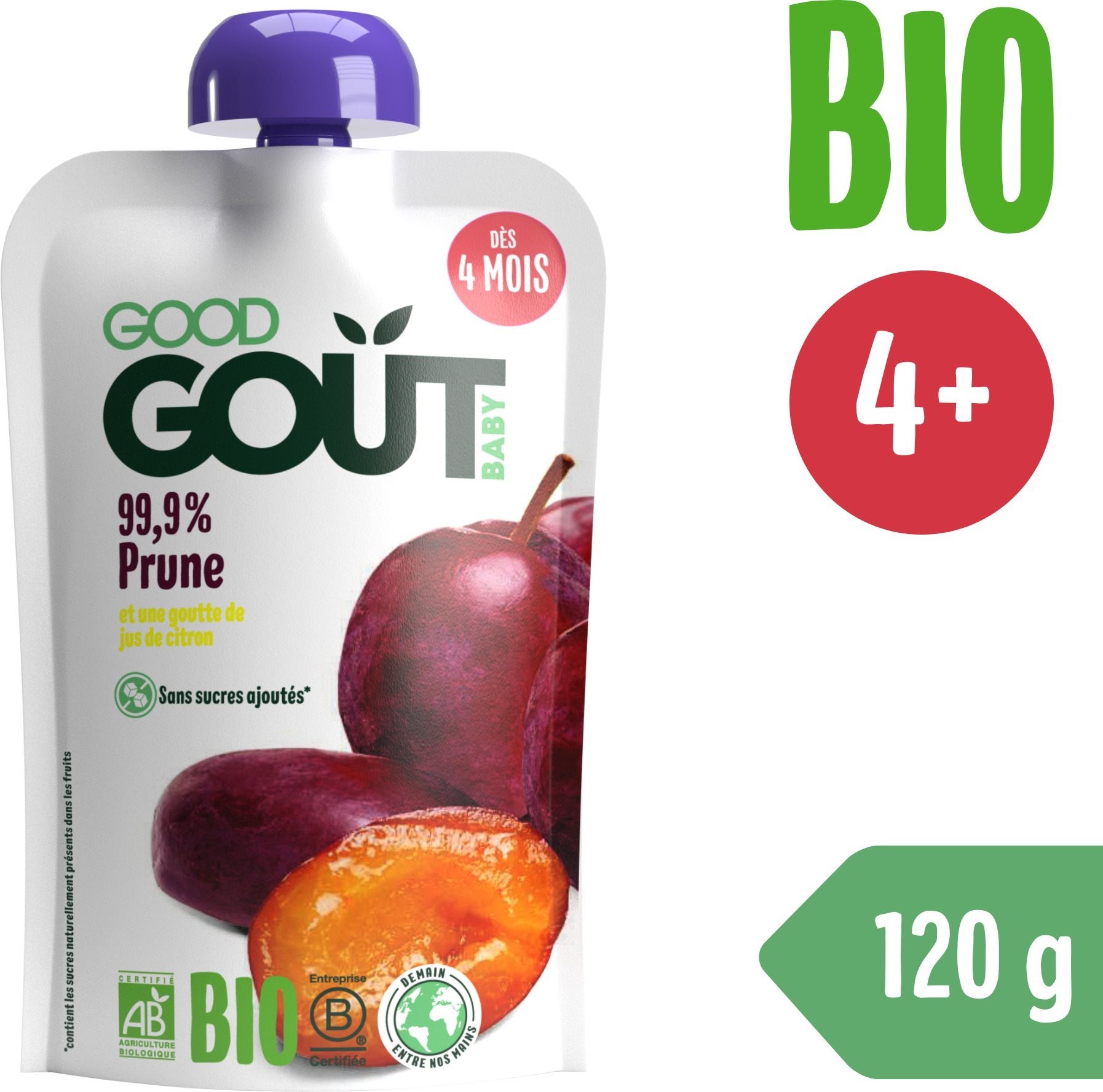 Good Gout BIO Slivka (120 g) Kapsička pre deti