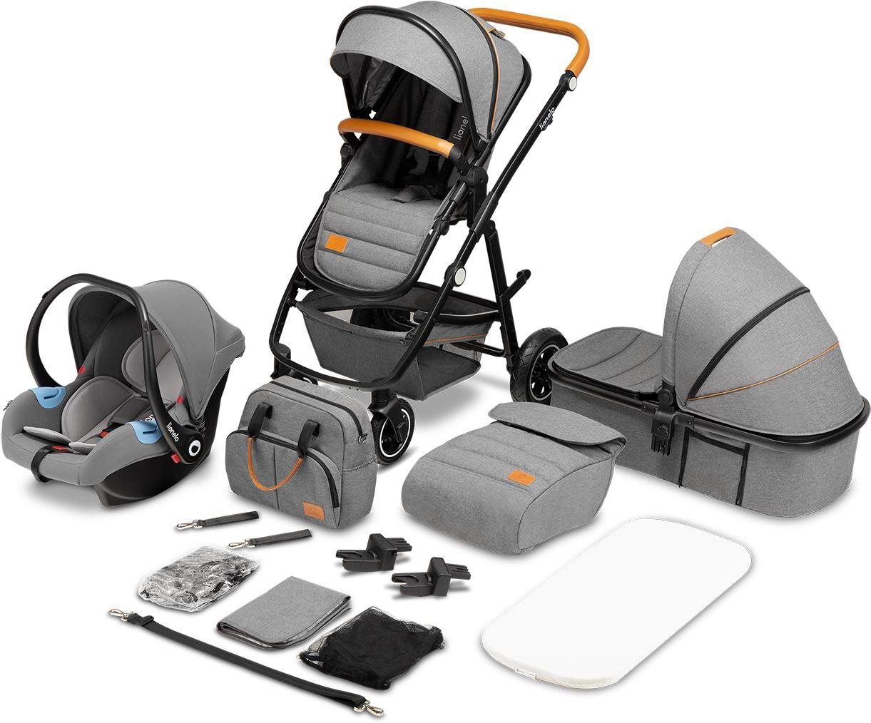 LIONELO 3 v 1 Amber Grey Stone Kočík