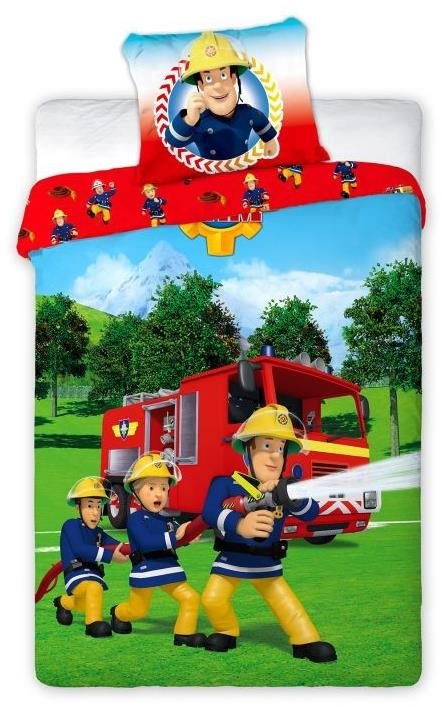 FARO obojstranná – Požiarnik Sam, záhrada, 140 × 200 cm Detská...