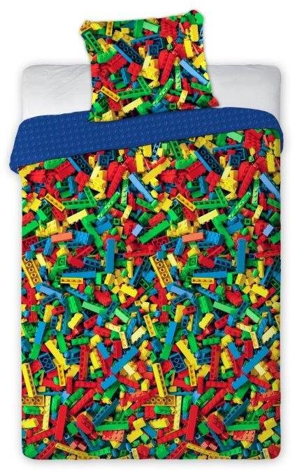 FARO obojstranná – Farebné lego, 140 × 200 cm Detská posteľná...