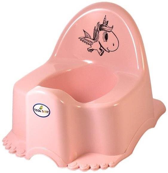 TEGA BABY ECO s melódiou, jednorožec – ružový Nočník