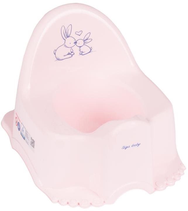 TEGA BABY ECO zajac s melódiou – ružový Nočník