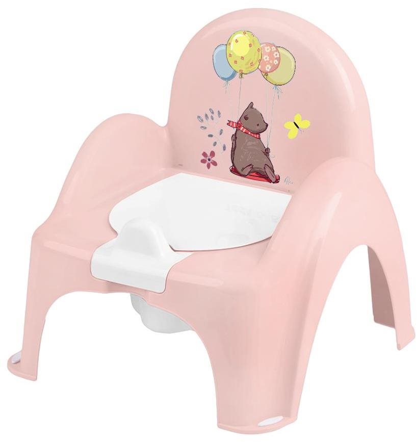 TEGA BABY nočník s melódiou Lesná rozprávka, ružový Nočník