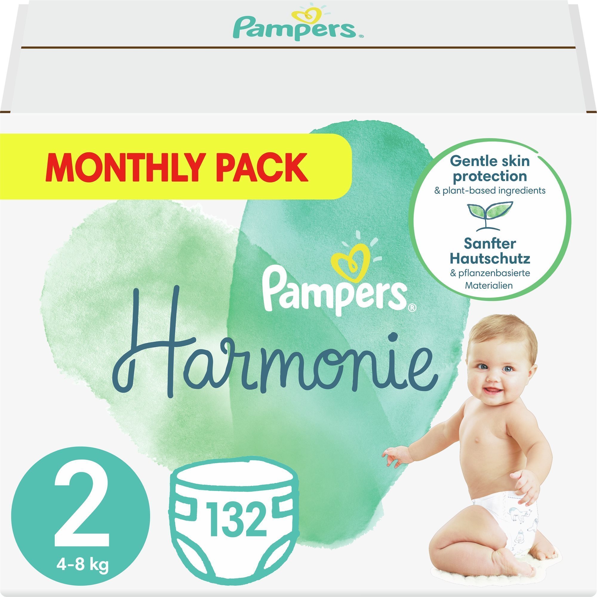 PAMPERS Harmonie veľkosť 2 (132 ks) Jednorazové plienky