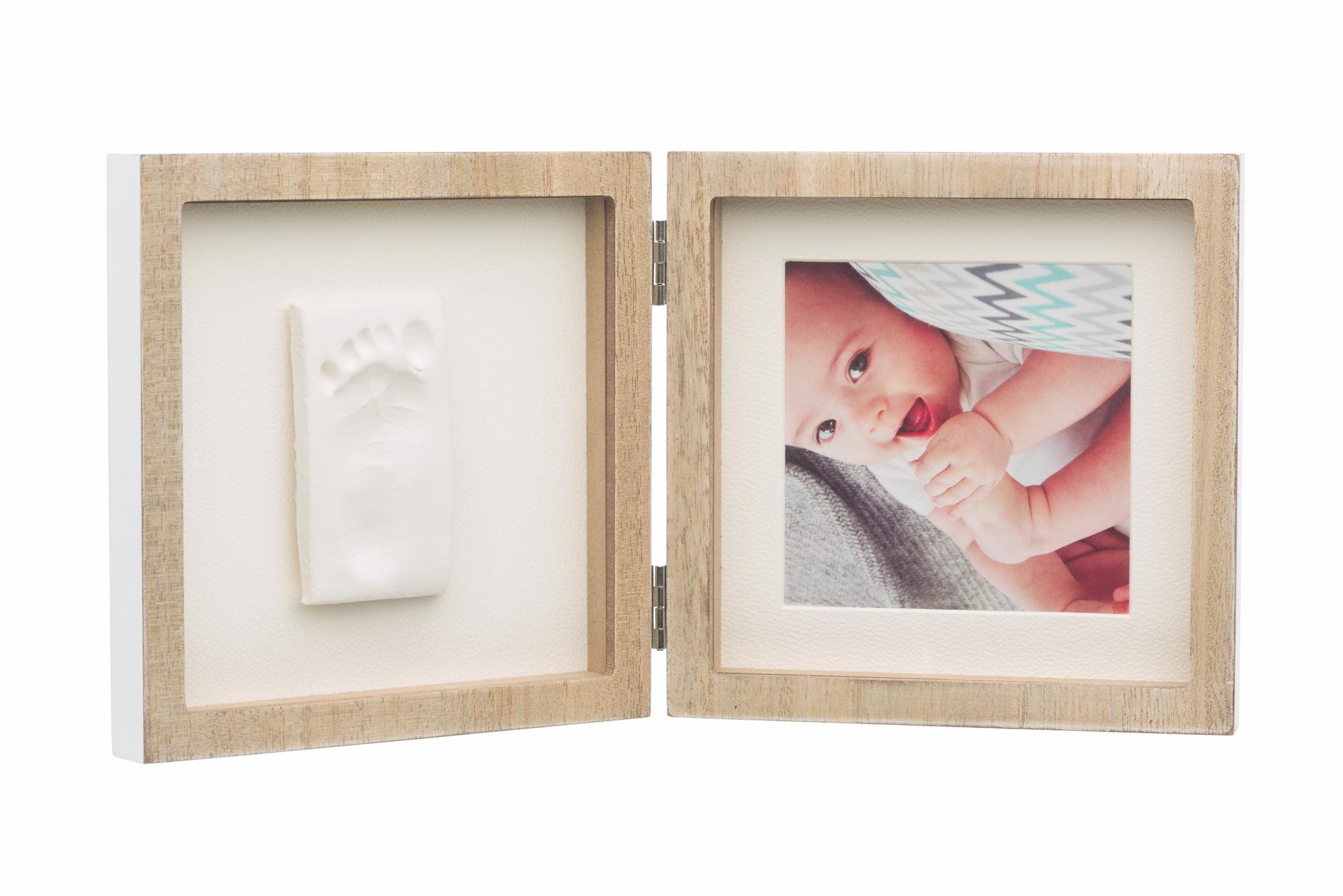 Baby Art Square Frame Wooden Sada na odtlačky