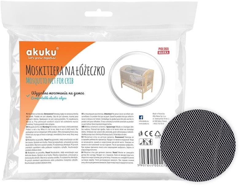 Akuku moskytiéra na detskú postieľku, biela Moskytiéra