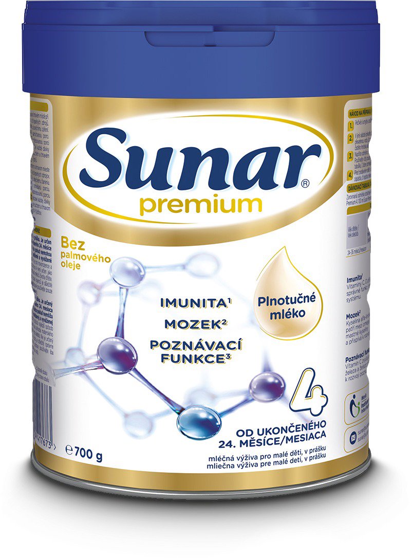 Sunar Premium 4 batolecí mléko 700 g Kojenecké mléko