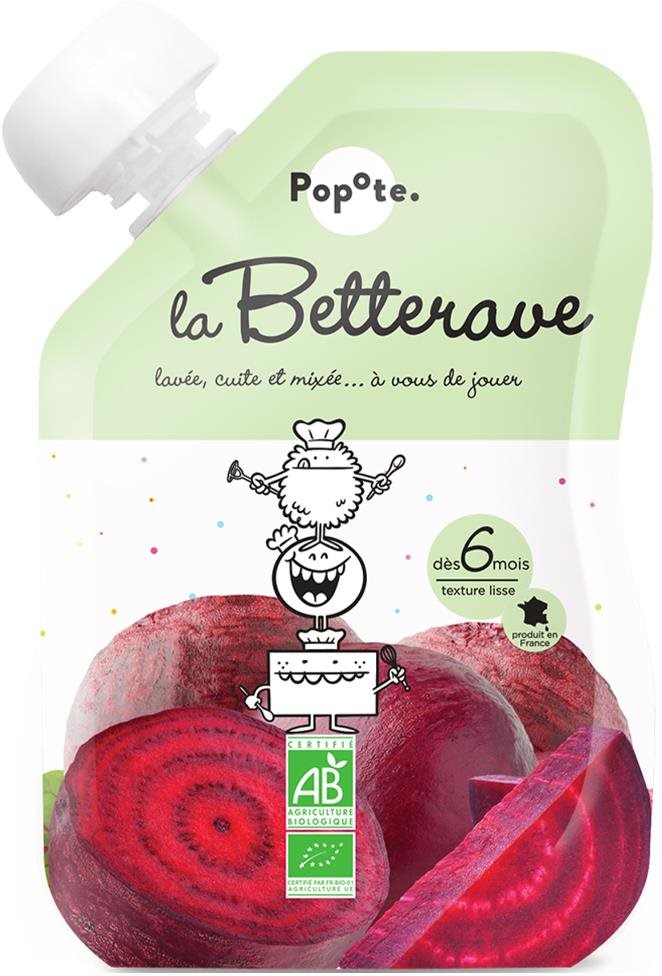 POPOTE bio červená řepa 120 g Kapsička pro děti